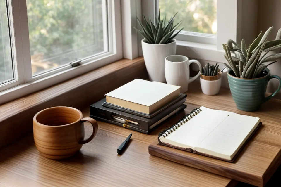 Cuaderno con esquemas de técnicas de memoria y concentración usados para entender el bloqueo mental al explicar