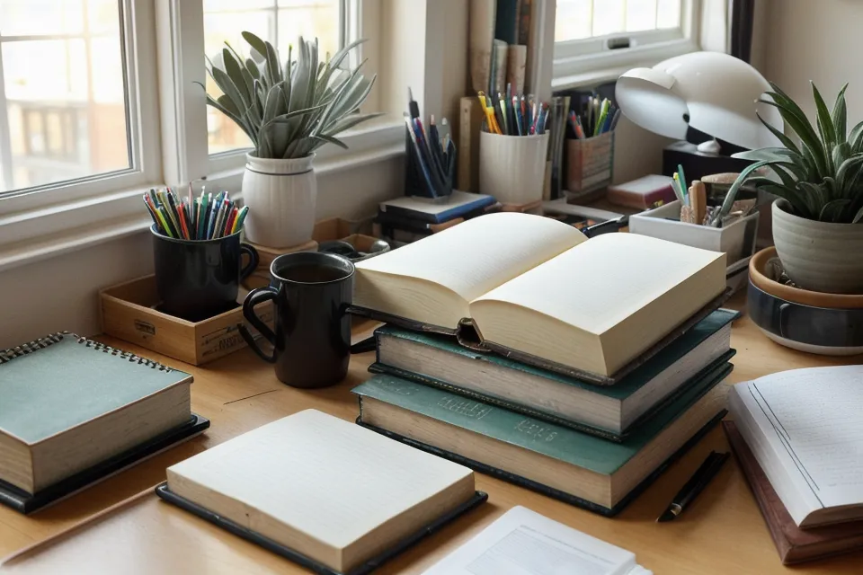 Ansiedad y concentración: mano tomando notas sobre la ansiedad en un cuaderno de espiral